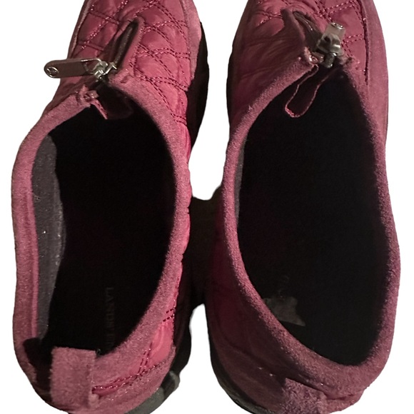 ❄️ Lands’ End slip-on shoe fleece lined Maroon Size 8.5 - Picture 8 of 15